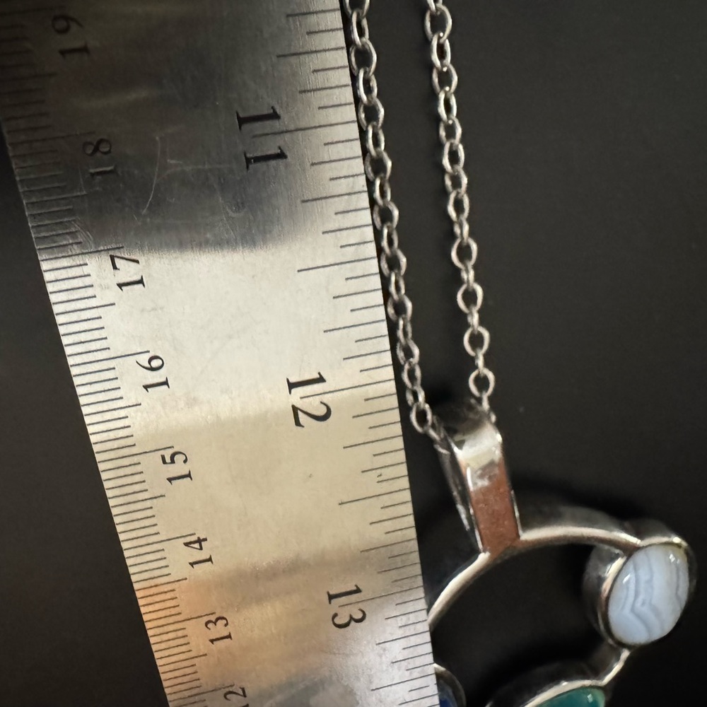 Simon Sebbag Sterling silver gemstone pendant - Picture 3 of 7